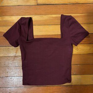 Square Neck Aritzia Contour Top